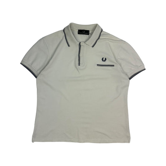 Vintage Fred Perry Polohemd weiß/creme Gr. XL