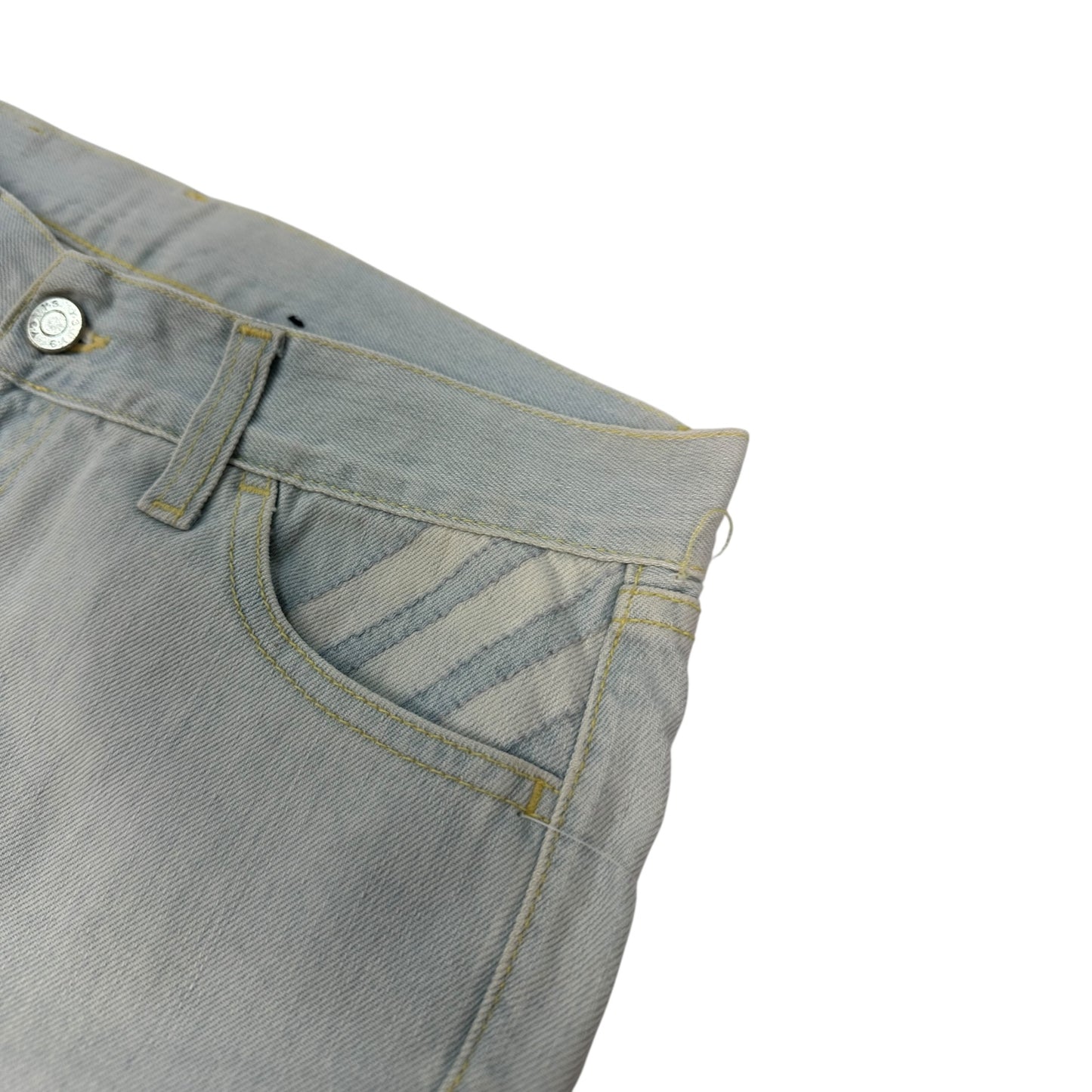 Vintage Yohji Yamamoto Y-3 Jeanshose hellblau 28