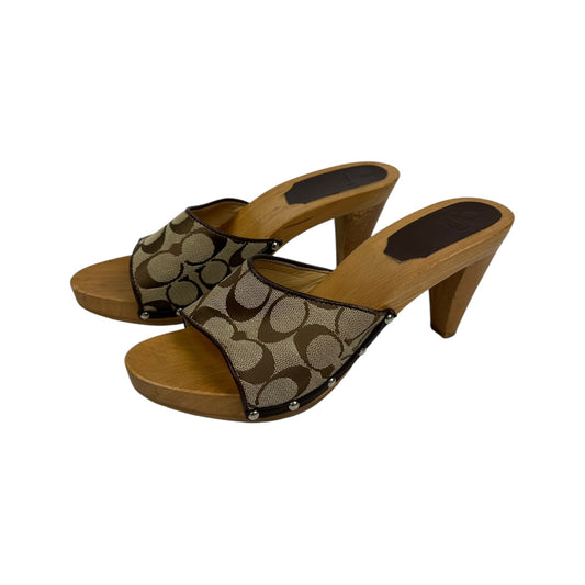 Vintage Coach Heels braun 40,5