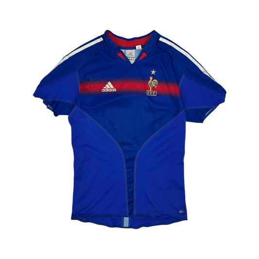 Vintage Adidas Frankreich Trikot blau/rot Gr. S