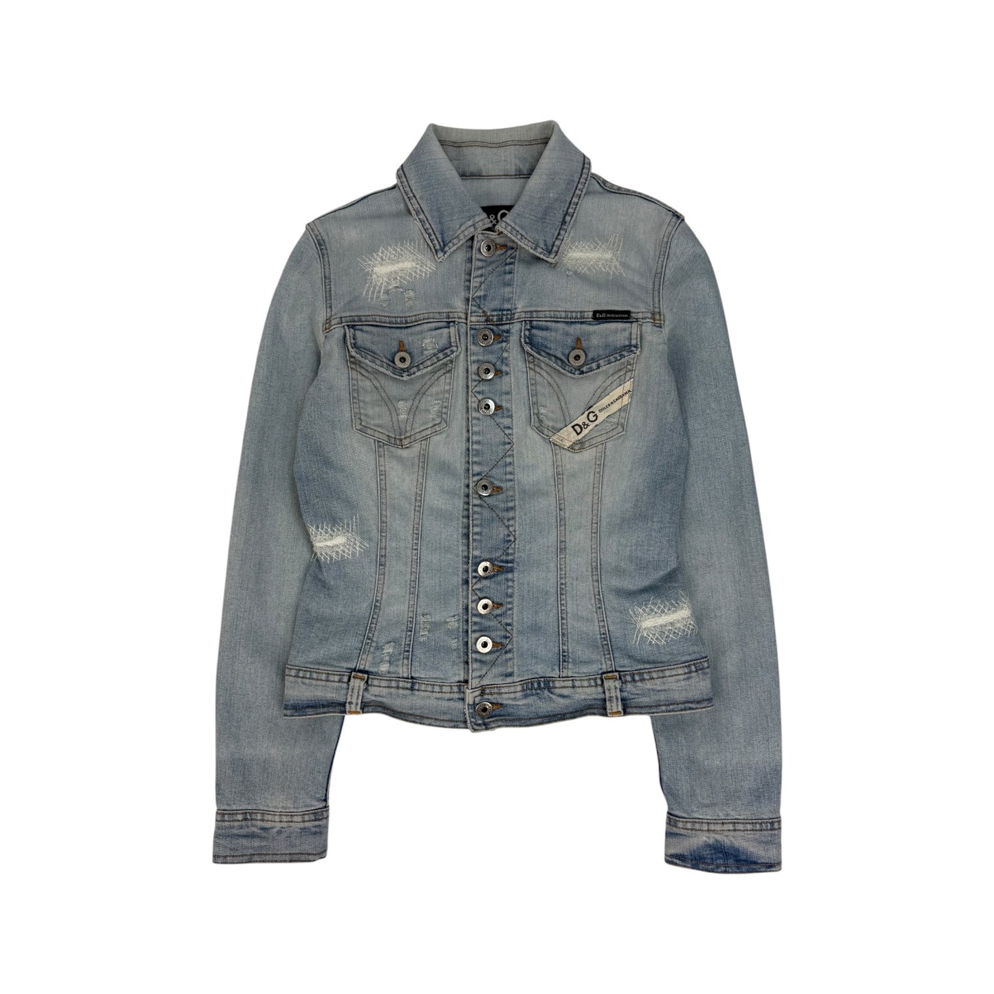 Vintage Dolce & Gabbana Jeansjacke hellblau Gr. S