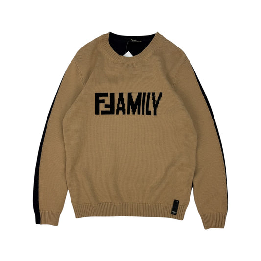 Fendi Pullover schwarz / braun Gr. 52