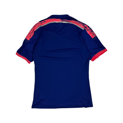 Vintage Adidas Japan Fußball Trikot rot / blau L