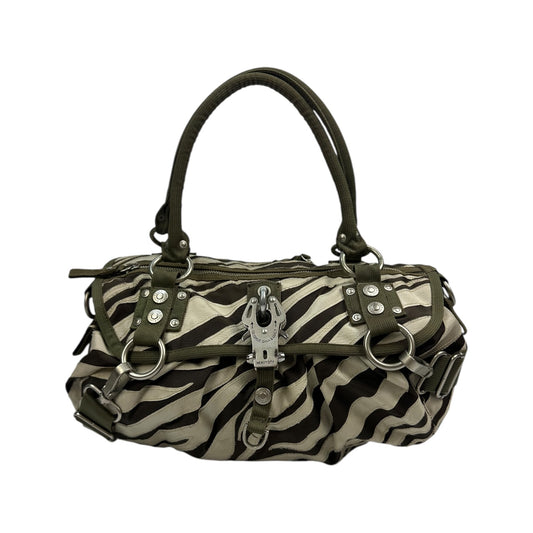 Vintage GG&L Bagatelle Zulu Handtasche grün / beige
