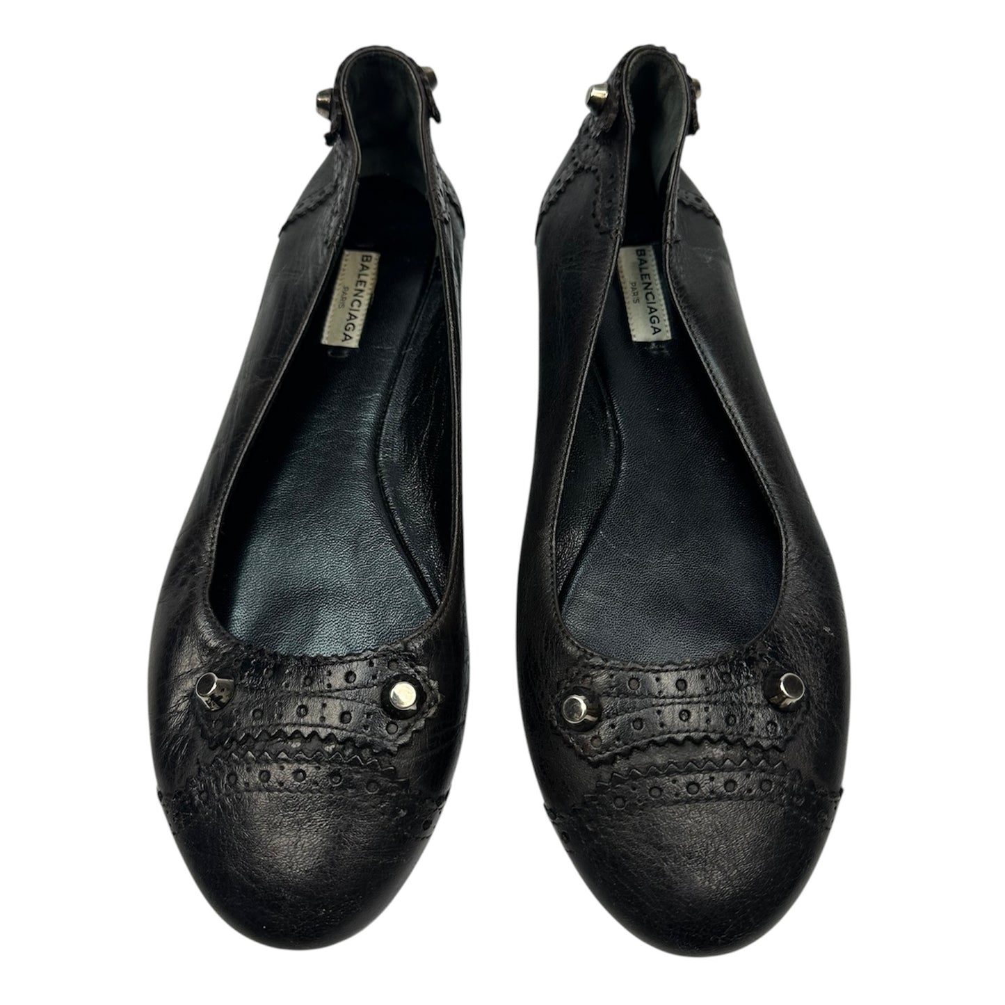 Vintage Balenciaga Ballerinas schwarz Gr. 41