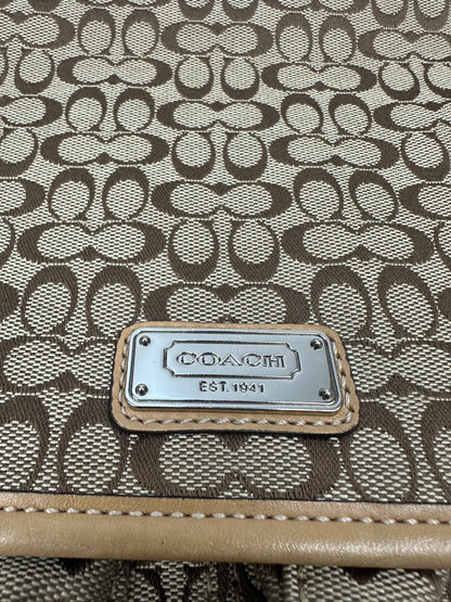 Coach Signature Messenger Umhängetasche beige/braun
