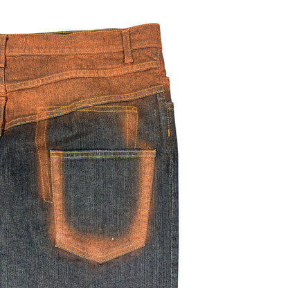Vintage Just Cavalli Jeans Rock blau / bronze 44