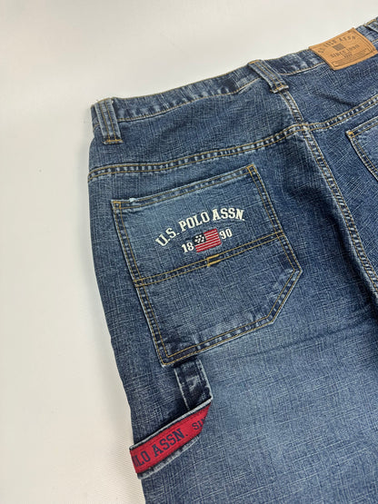 Vintage U.S POLO ASSN. Jorts/kurze Jeanshose blau Gr. 34