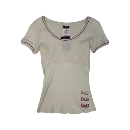 Vintage Dolce & Gabbana Top hellgelb Gr. L