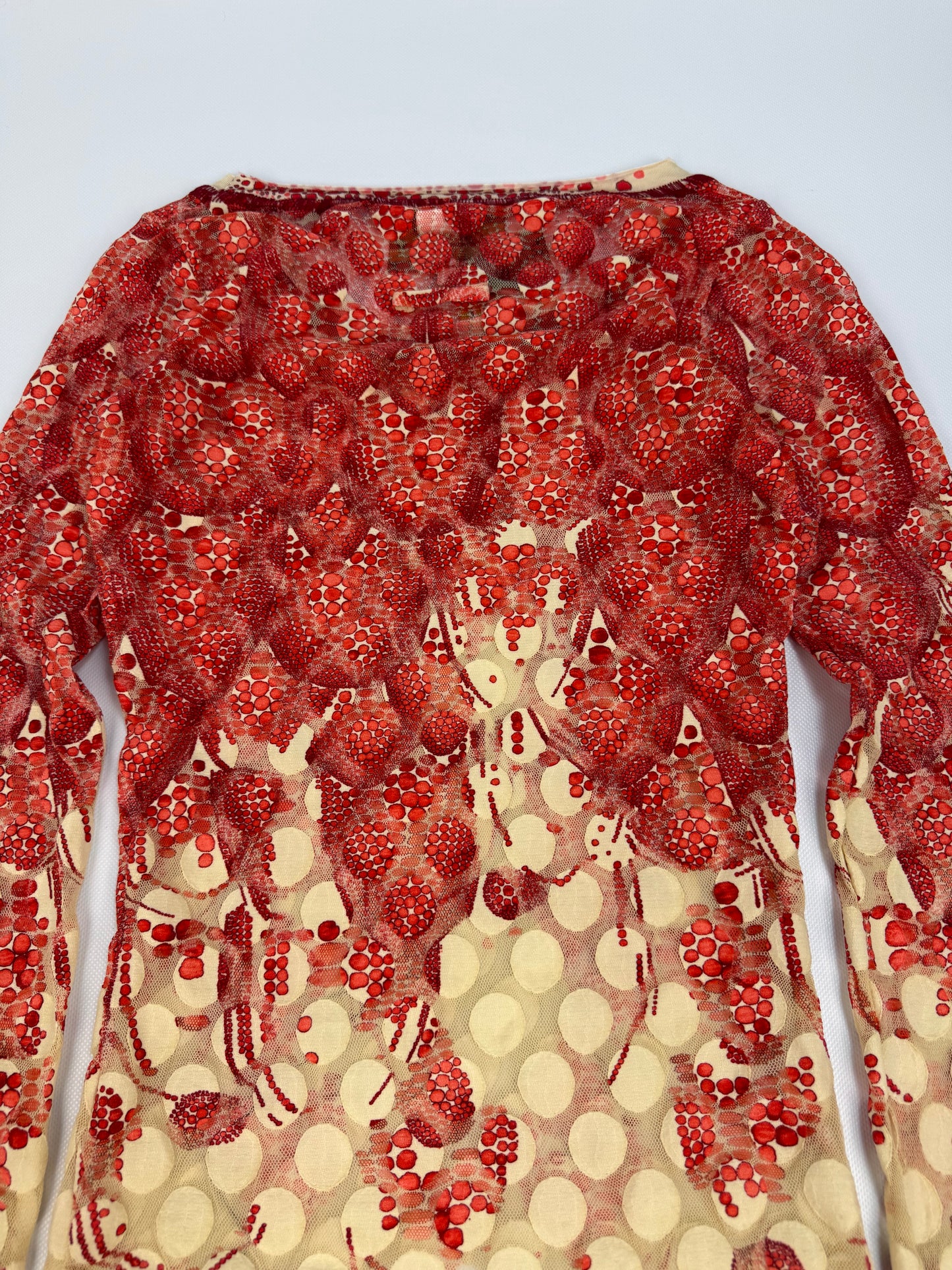 Vintage Jean Paul Gaultier Erdbeeren T-Shirt rot Gr. M