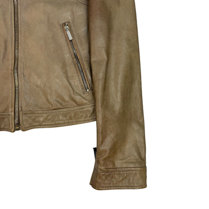 Vintage Just Cavalli Lederjacke braun Gr. 48