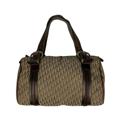Vintage Christian Dior Boston Monogramm Handtasche braun