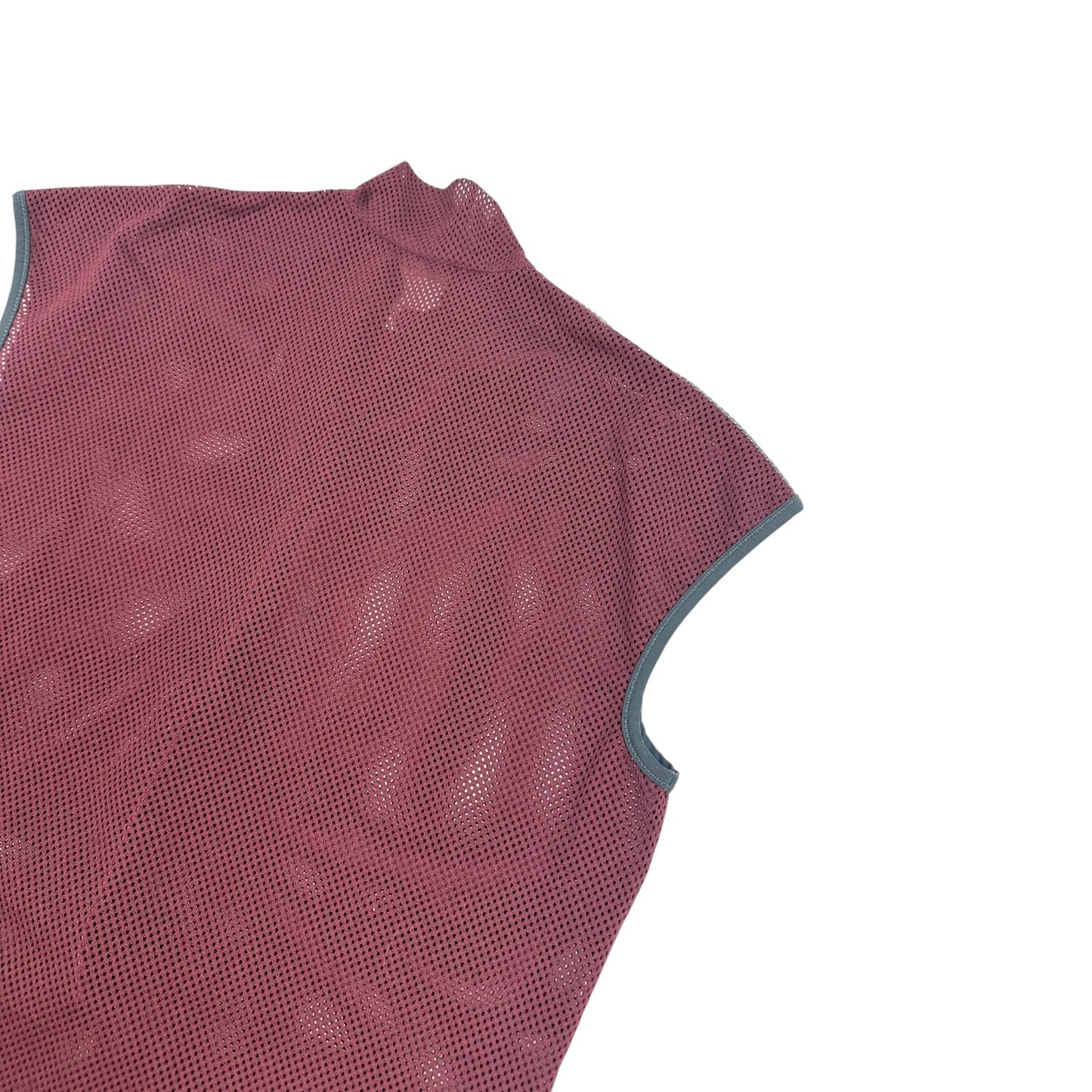 Vintage Prada Mesh Weste rot L