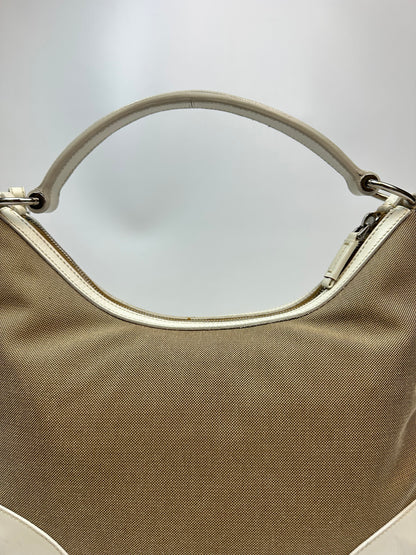 Prada Jacquard Handtasche beige/braun