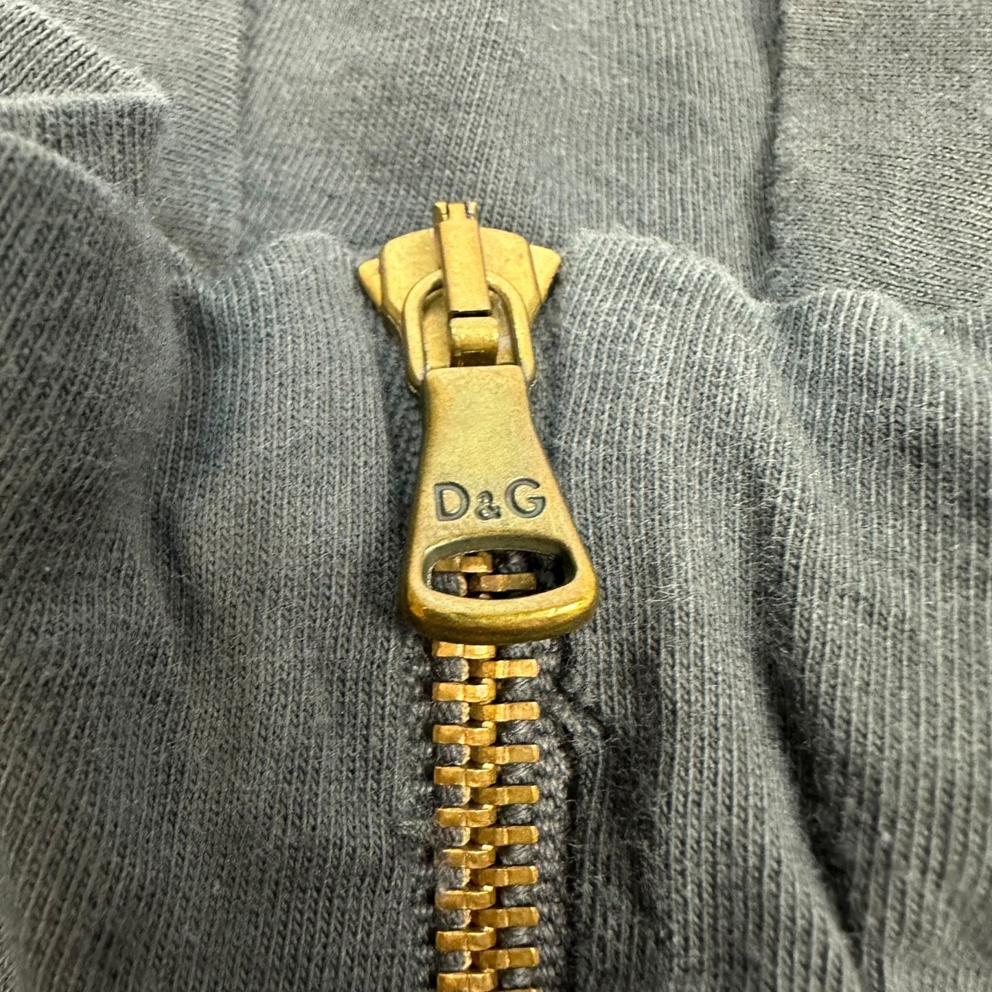 Vintage Dolce & Gabbana Halfzip Pullover dunkelgrau S
