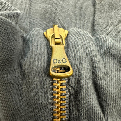 Vintage Dolce & Gabbana Halfzip Pullover dunkelgrau S