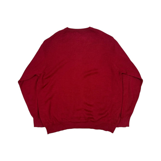 Vintage Burberry Pullover rot 7/XL