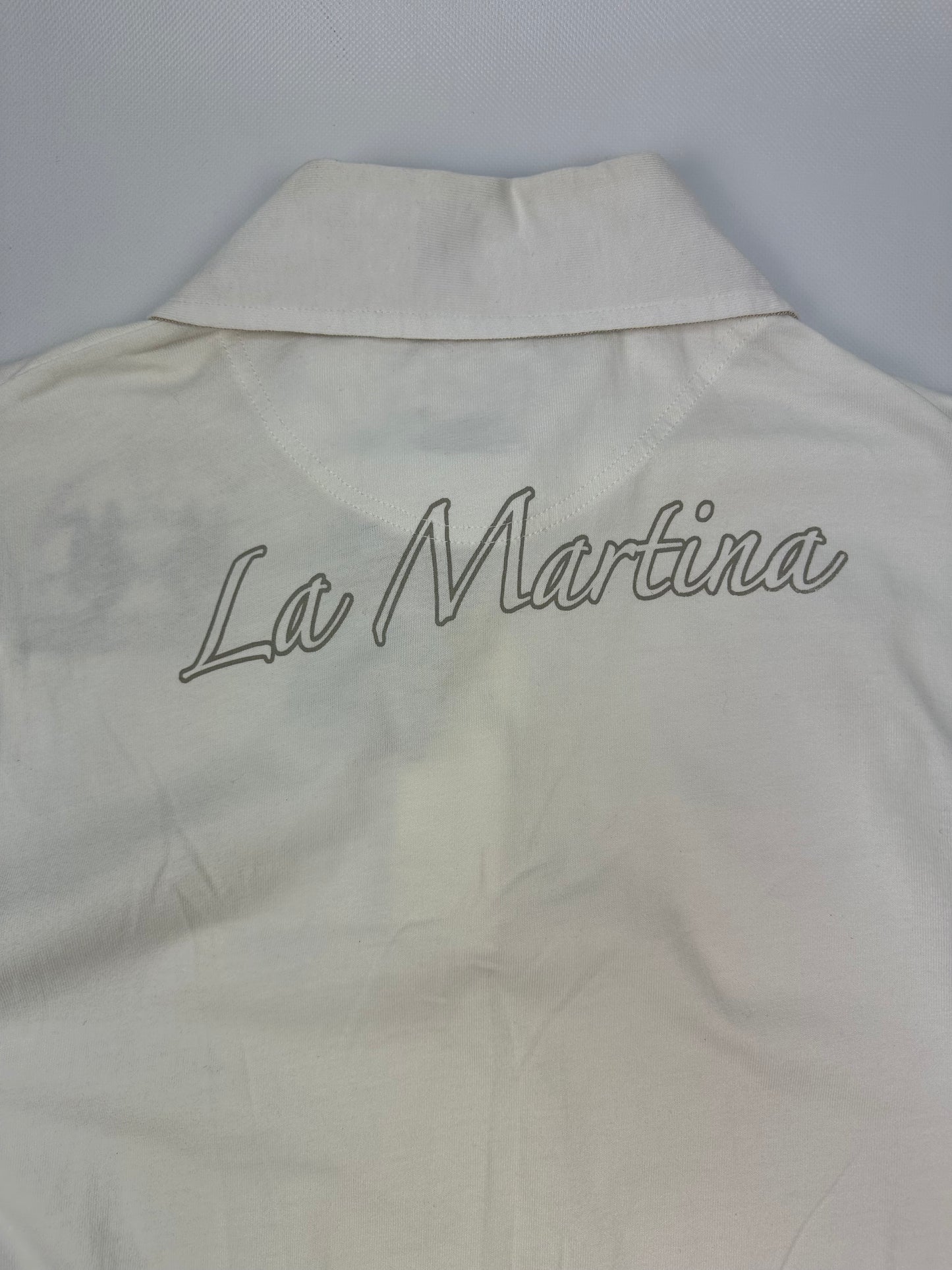 Vintage La Martina Polohemd weiß XXL