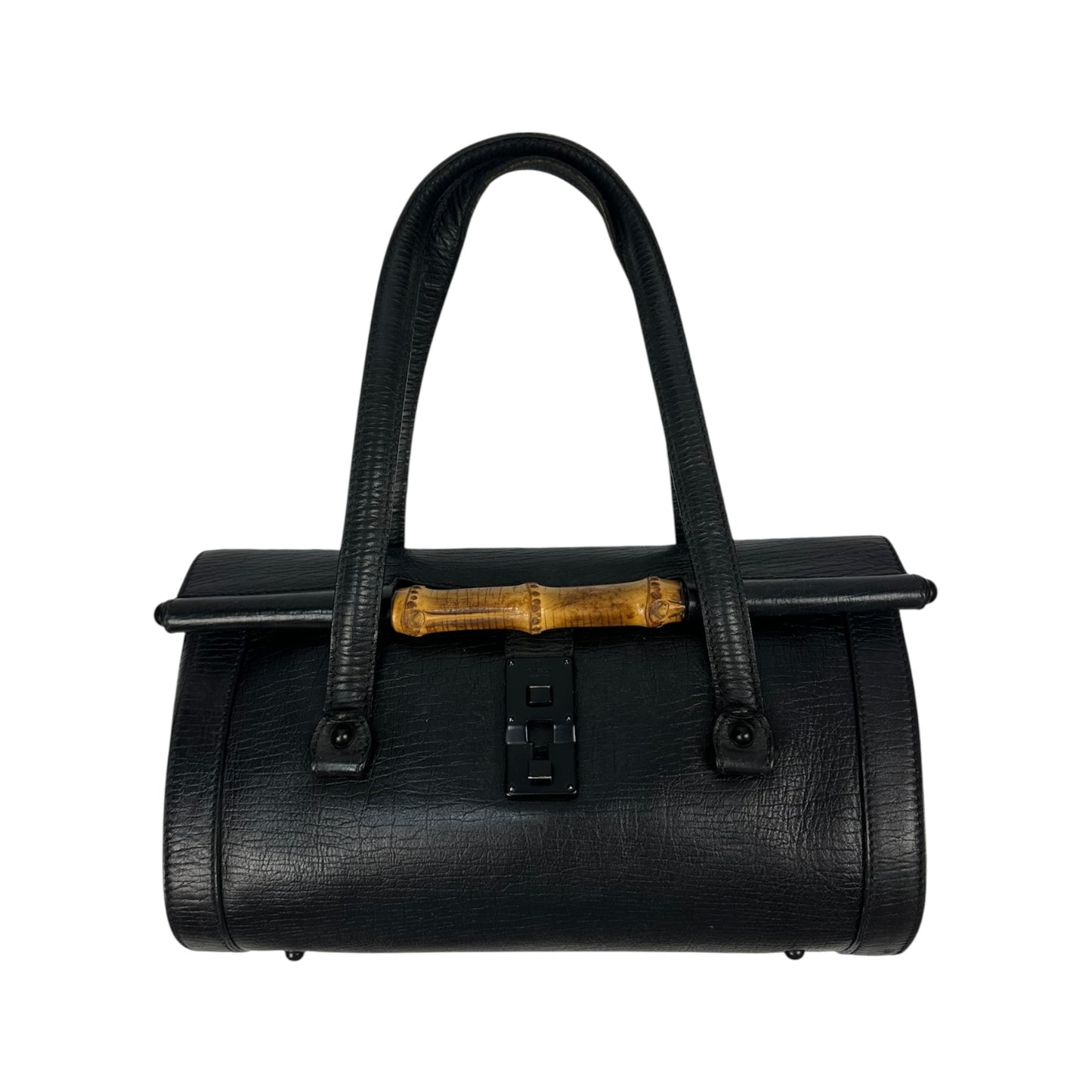 Vintage Gucci Bambo Handtasche schwarz