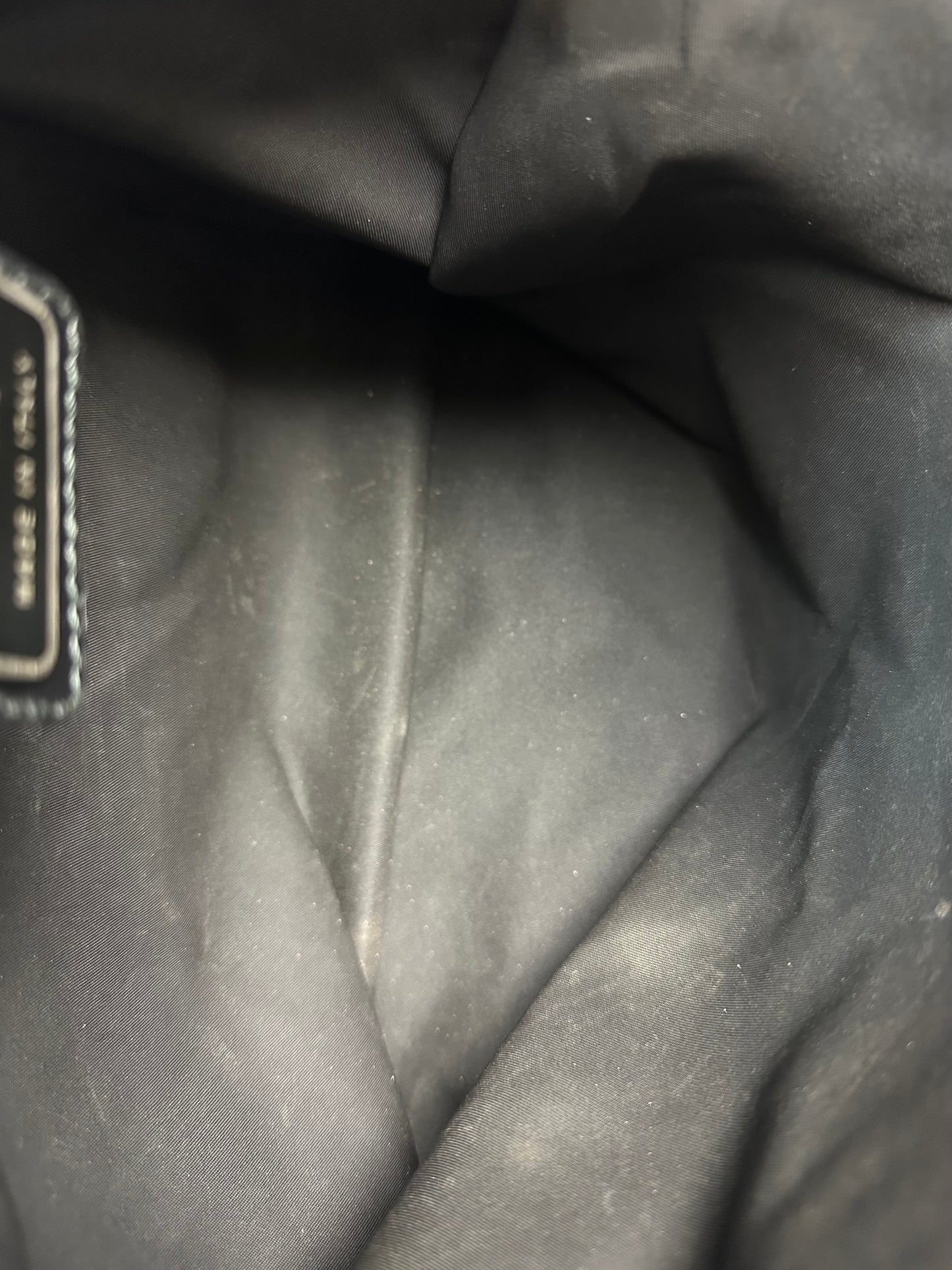 Vintage Prada Nylon Messenger Umhängetasche schwarz