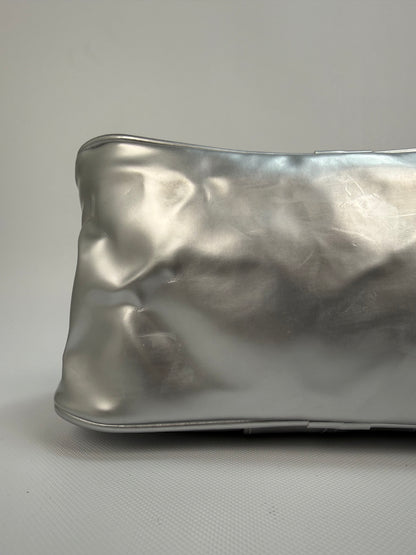 Vintage Nike Handtasche Silber 90s