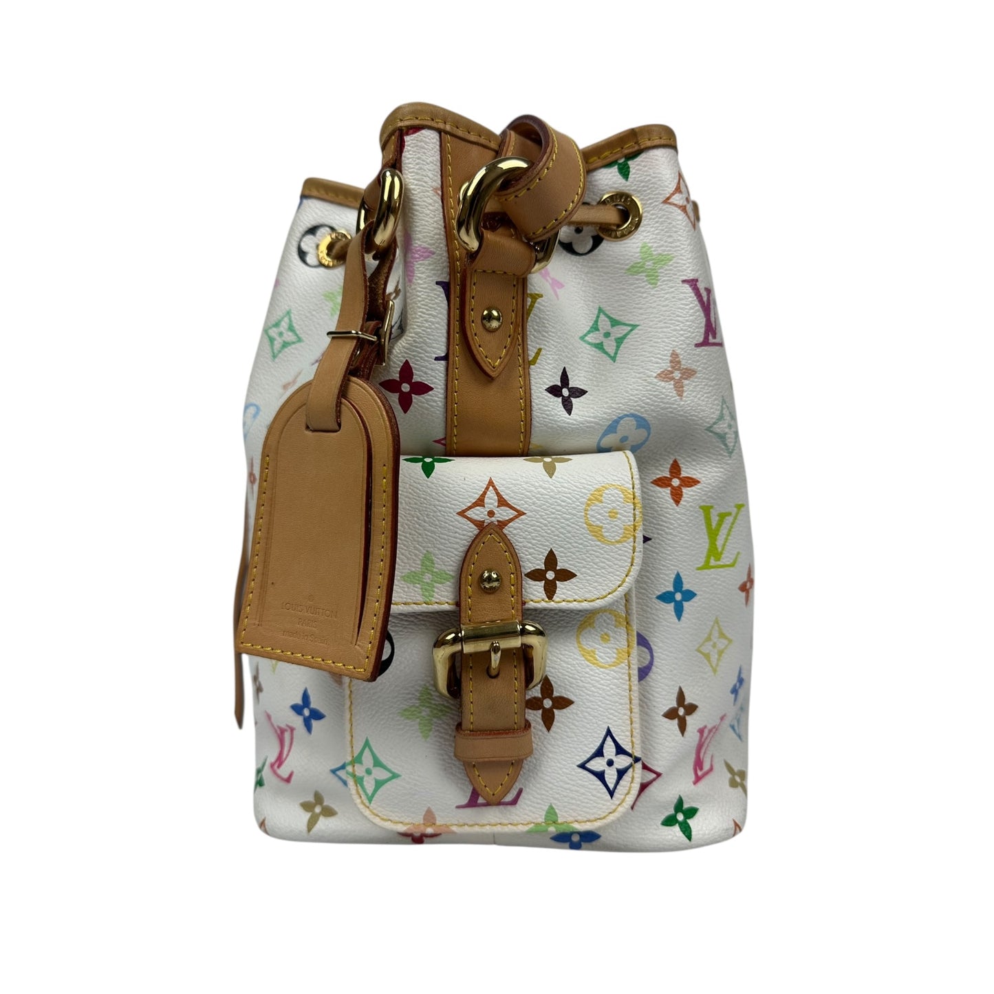 Louis Vuitton Sac Noe Murakami Handtasche weiß / bunt