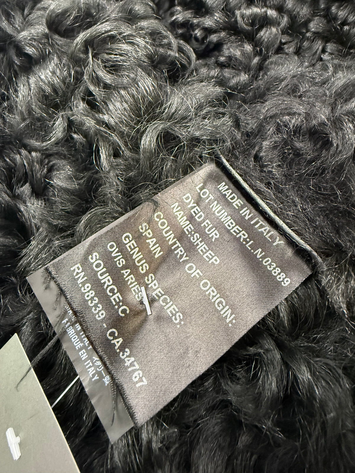 Vintage Prada Lammfell Mantel