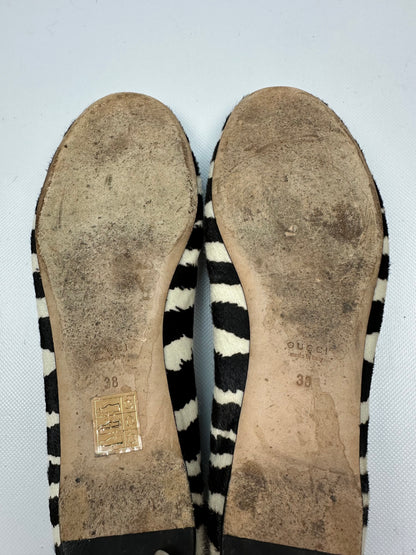 Vintage Gucci Ballerinas schwarz/weiß Gr. 38
