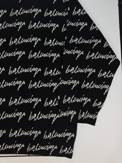 Balenciaga Pullover schwarz / weiß Gr. Frauen XL