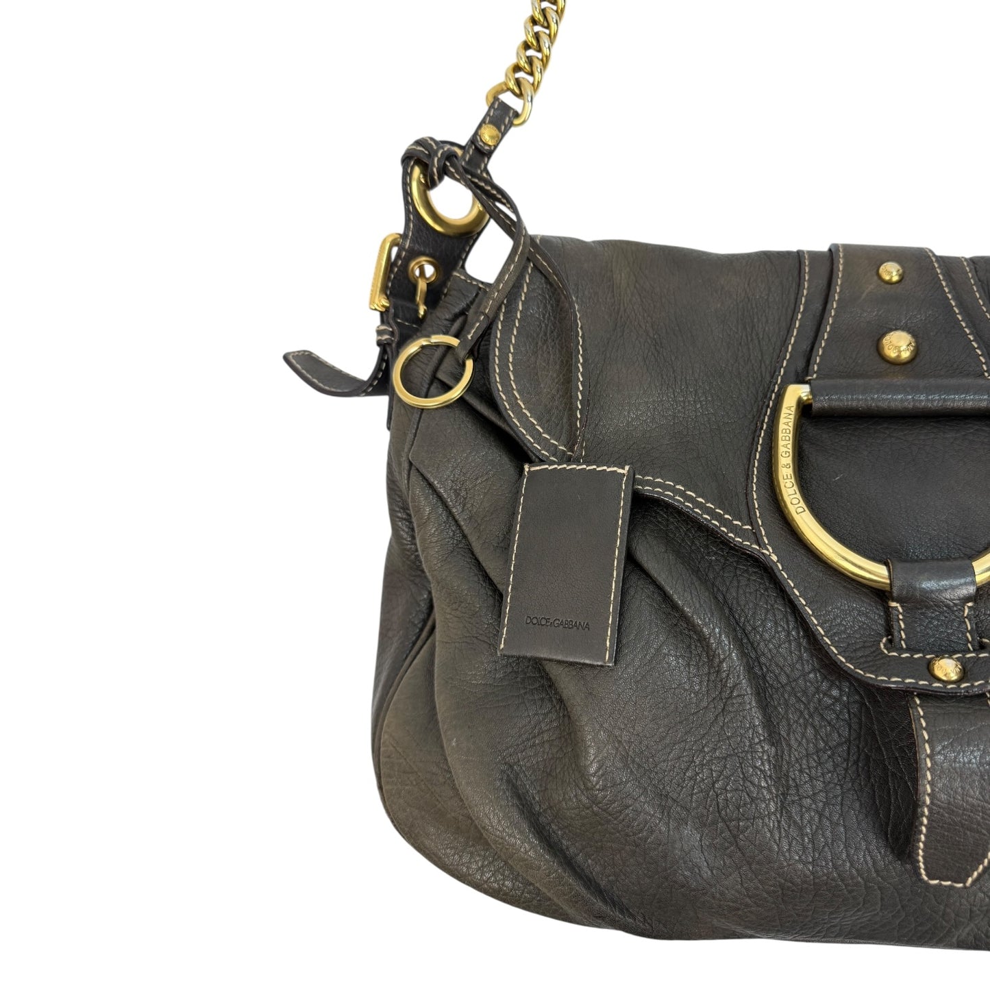 Vintage Dolce & Gabbana Miss Charles Bag braun / Gold