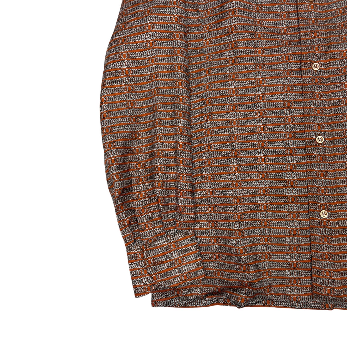 Vintage Hermes Hemd orange Gr. M