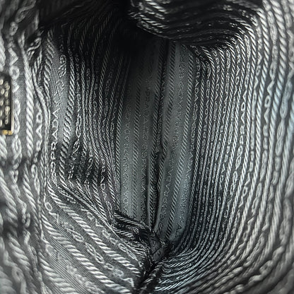 Vintage Prada Umhängetasche Ponyhair schwarz