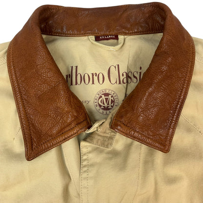 Vintage Marlboro Classics Jacke beige / braun XXL