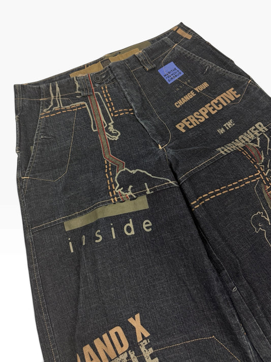 Vintage Marithé + François Girbaud "Grafitti" Pants