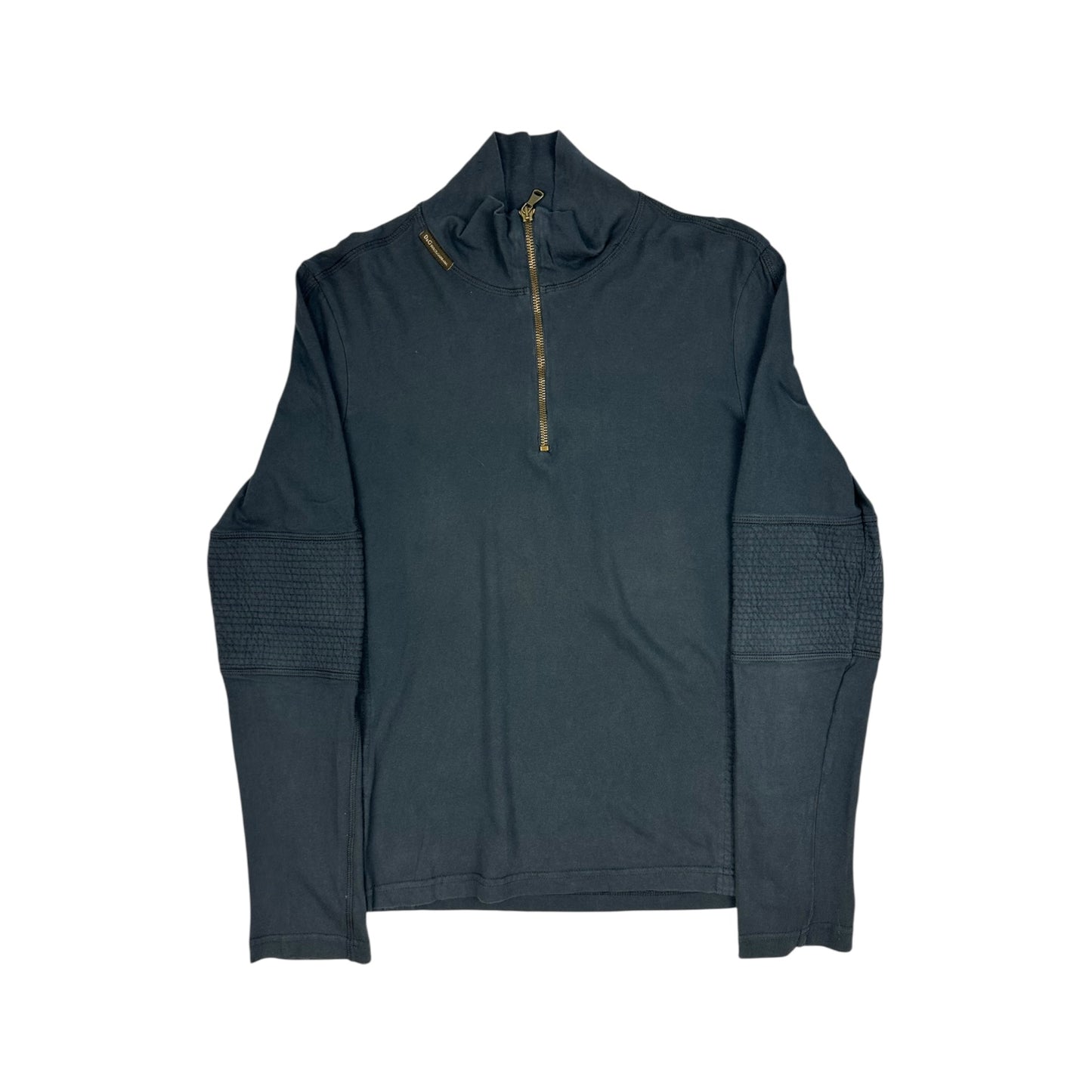 Vintage Dolce & Gabbana Halfzip Pullover dunkelgrau S