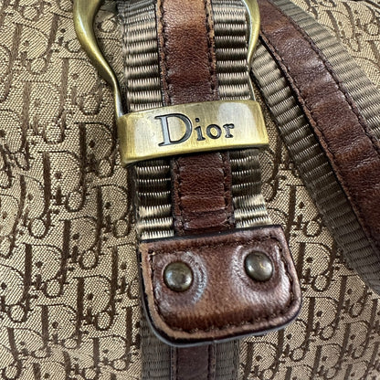 Vintage Christian Dior Boston Monogramm Handtasche braun
