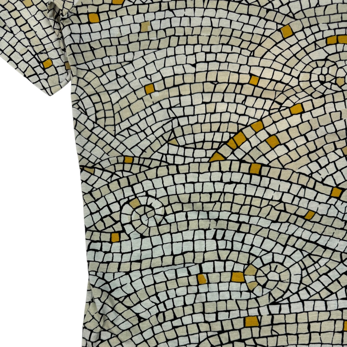 Vintage Hermes Mosaik T-Shirt weiß Gr. S