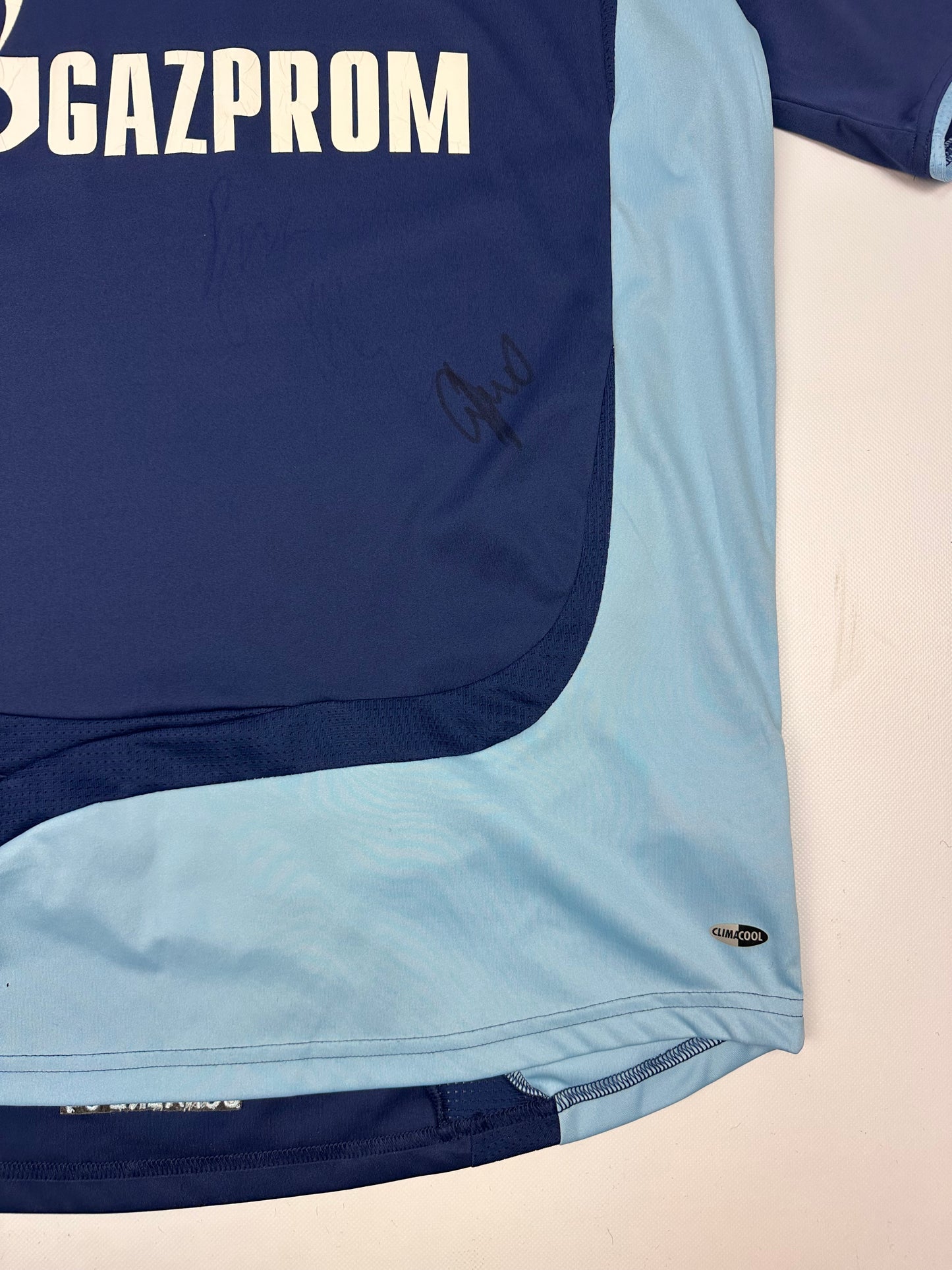 Vintage Adidas Schalke Fußballtrikot blau L