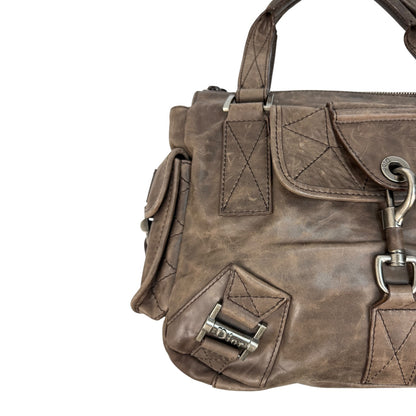 Vintage Christian Dior Rebelle Handtasche braun