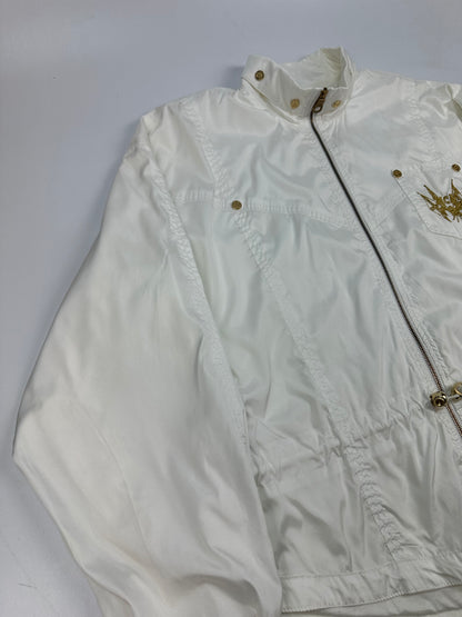 Vintage MCM Trackjacket weiß/gold Gr. XL