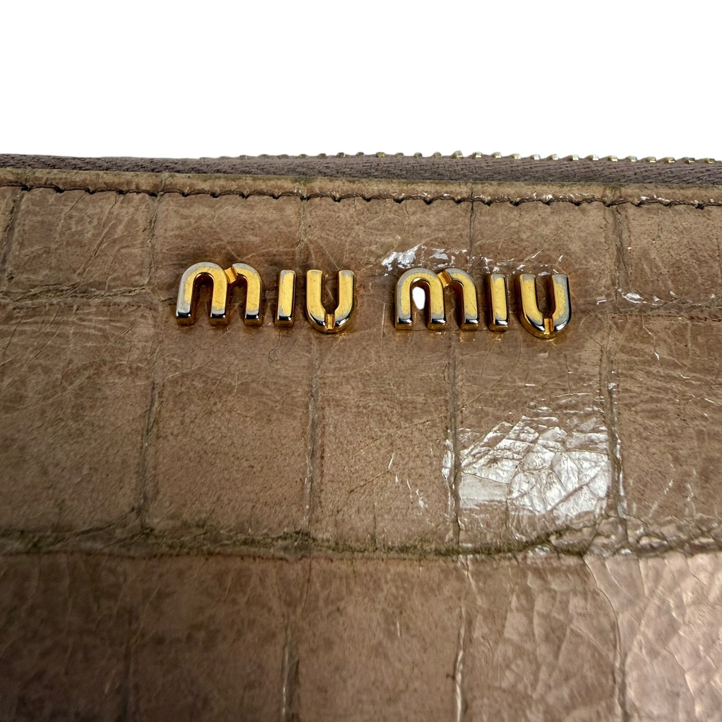 Vintage Miu Miu Portemonnaie rosa / Gold