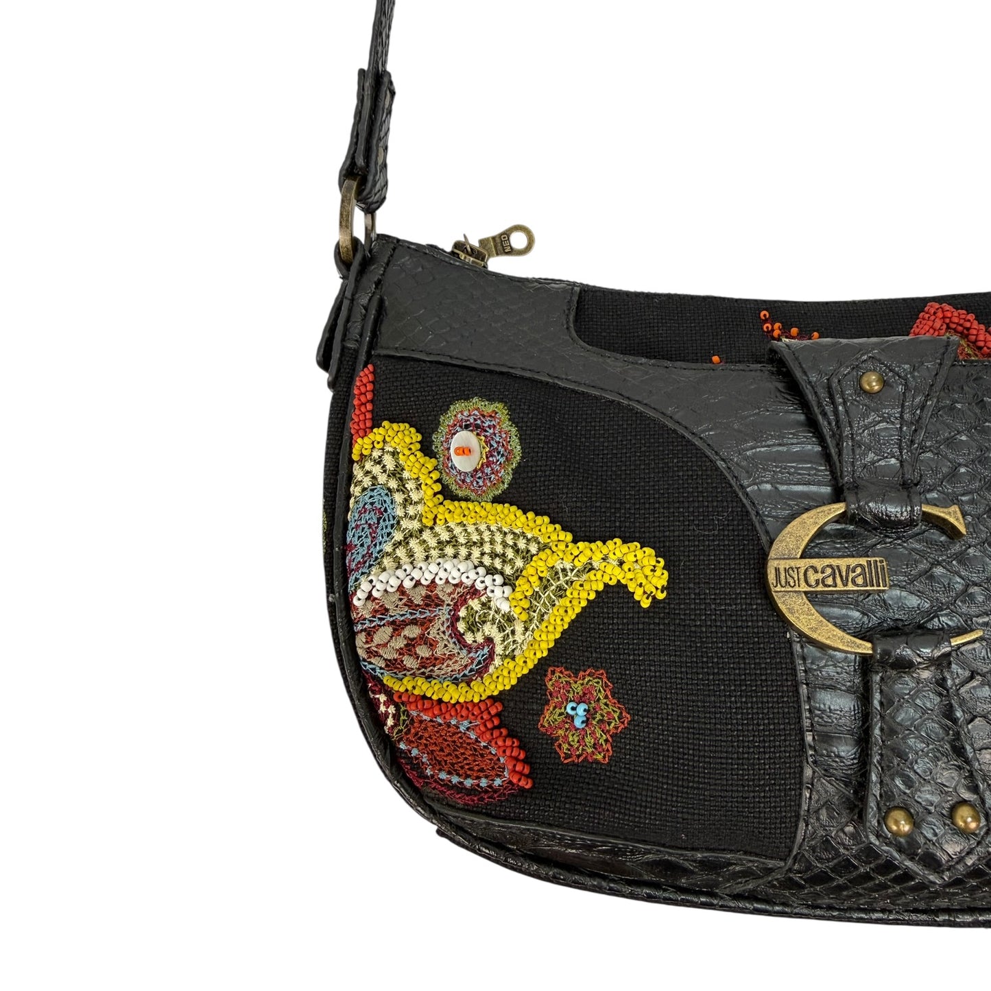 Vintage Just Cavalli Bag schwarz / bunt