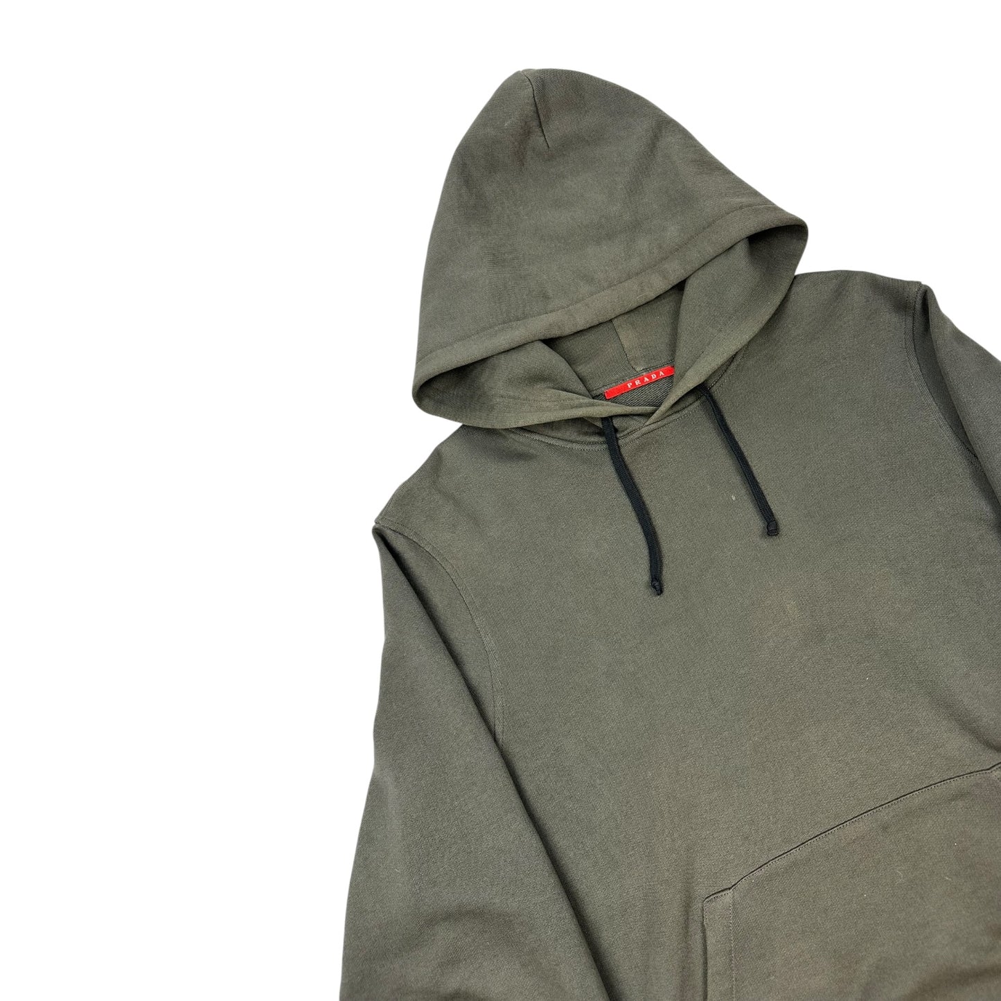 Vintage Prada Hoodie dunkelgrün M