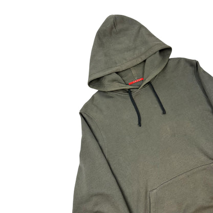 Vintage Prada Hoodie dunkelgrün M