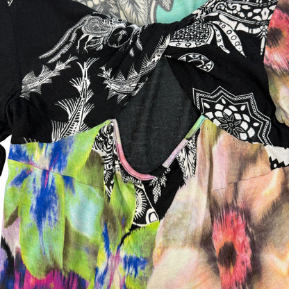 Vintage Class Cavalli Set ( Rock & Top) schwarz / bunt Gr. M