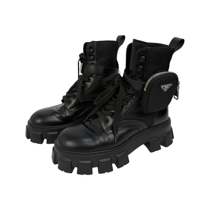 Prada Monolith Stiefel schwarz Gr. 41,5