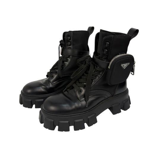 Prada Monolith Stiefel schwarz Gr. 41,5