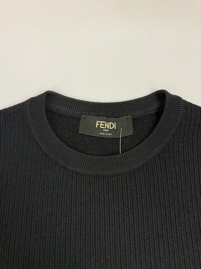 Fendi Slim Fit T-Shirt schwarz Gr. 46
