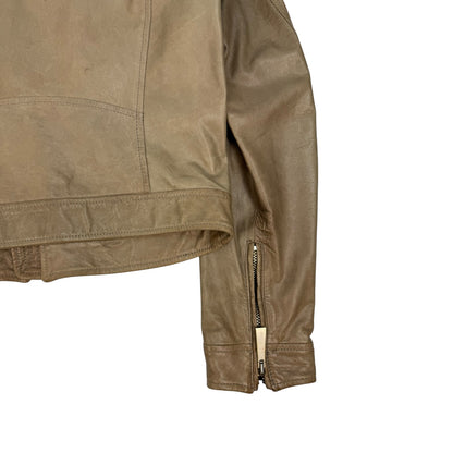 Vintage Just Cavalli Lederjacke braun Gr. 48