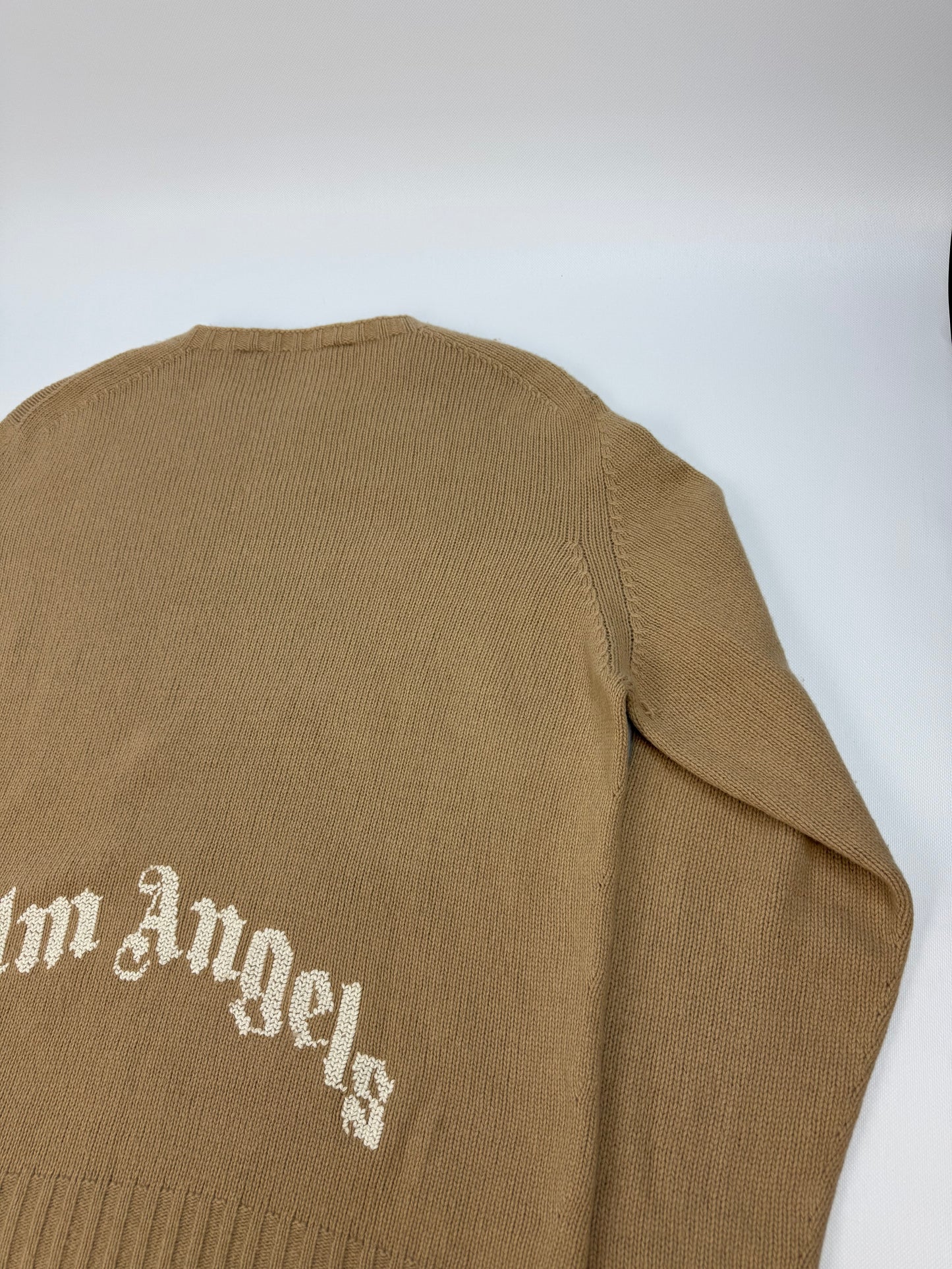 Palm Angels Pullover braun / weiß Gr. XXL